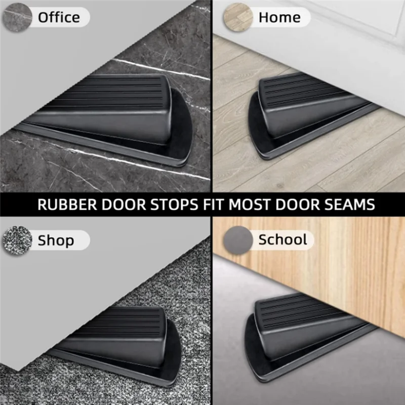 6PCS Door Stoppers, Premium Rubber Stoppers Wedge, Stops For Carpet Heavy Duty Door, Bottom Of On Tile, Concretem12k
6PCS Door Stoppers, Premium Rubber Stoppers Wedge, Stops For Carpet Heavy Duty Door, Bottom Of On Tile, Concretem12k