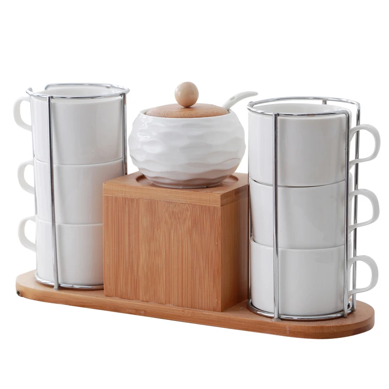Creative European Cup Set, Bamboo Wood Frame, Ceramic Coffee, Afternoon Flower Tea and Plate
Creative European Cup Set, Bamboo Wood Frame, Ceramic Coffee, Afternoon Flower Tea and Plate
