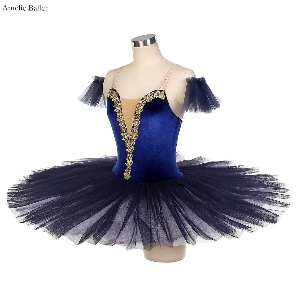 BLL117 Navy Blue Velvet Bodice wih Nude V Neck Pre-professional Ballet Tutu Girls & Women Stage Performance Pancake Tutu
BLL117 Navy Blue Velvet Bodice wih Nude V Neck Pre-professional Ballet Tutu Girls & Women Stage Performance Pancake Tutu