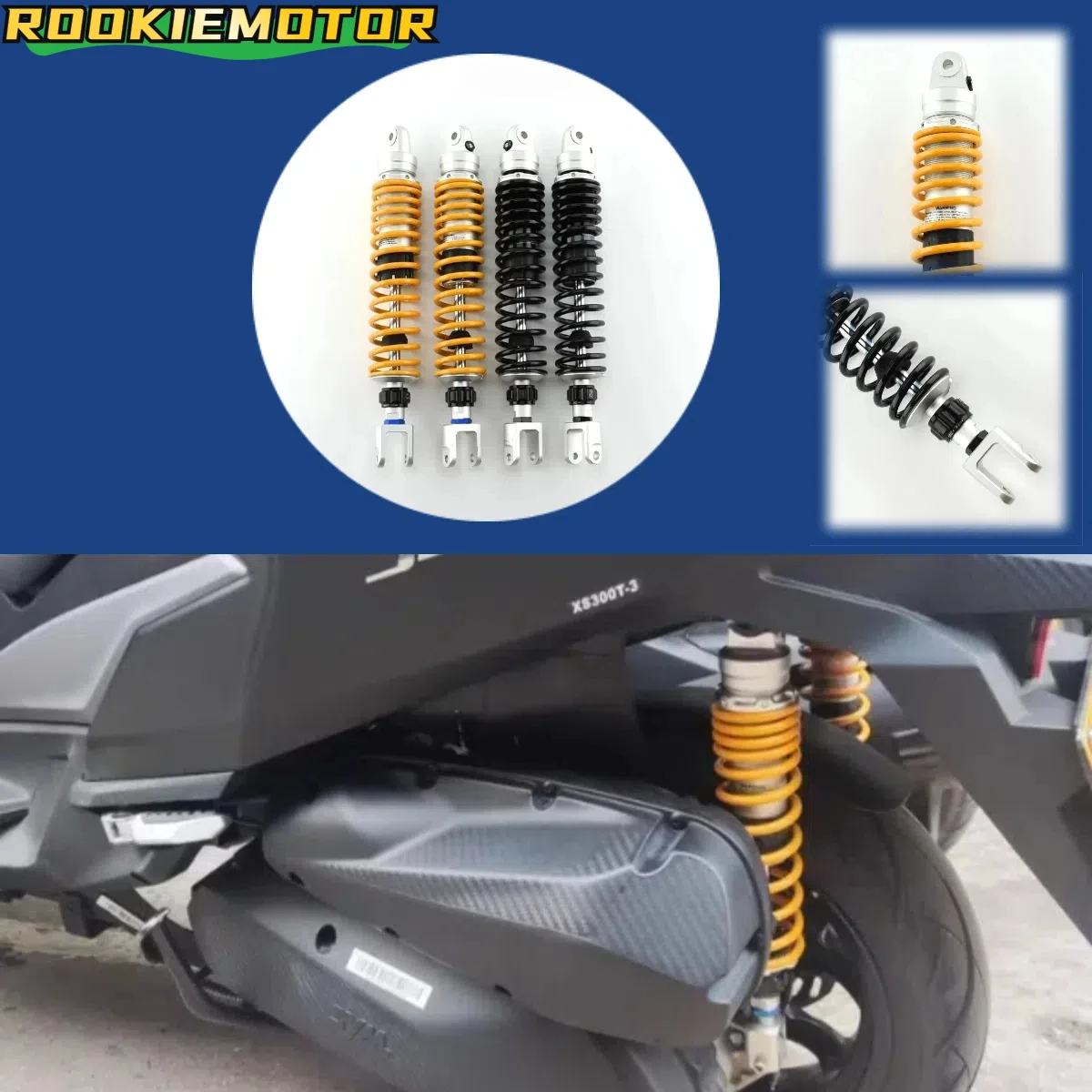 Universal 405MM Motorcycle Modified Rear Spring Dampers Rear Shock Absorbers
Universal 405MM Motorcycle Modified Rear Spring Dampers Rear Shock Absorbers