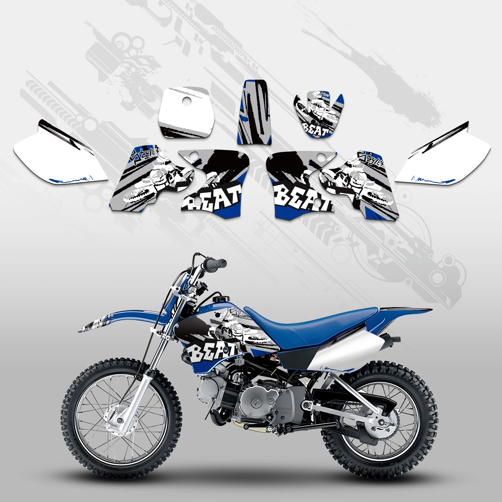 For Yamaha TTR 90 TTR90 2000-2007 2006 2005 2004 2003 2002 2001 Motocross Fairing Graphic Background Decal Sticker Kit Customize
For Yamaha TTR 90 TTR90 2000-2007 2006 2005 2004 2003 2002 2001 Motocross Fairing Graphic Background Decal Sticker Kit Customize