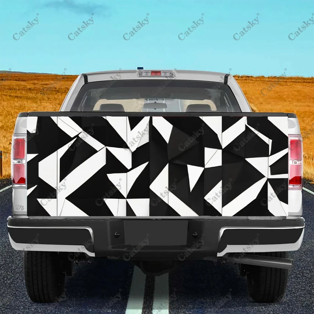 Black and White Geometric Design Truck Tailgate Wrap Professional Grade Material Universal Fit for Full Size Trucks Weatherproof
Black and White Geometric Design Truck Tailgate Wrap Professional Grade Material Universal Fit for Full Size Trucks Weatherproof