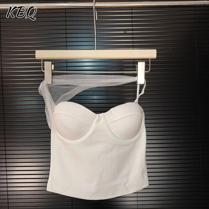 KBQ Solid Sexychic Spliced Lace Slimming Vest for Women Slash Neck Sleeveless Backless Camisole Tank Tops Female Fashion Style
KBQ Solid Sexychic Spliced Lace Slimming Vest for Women Slash Neck Sleeveless Backless Camisole Tank Tops Female Fashion Style