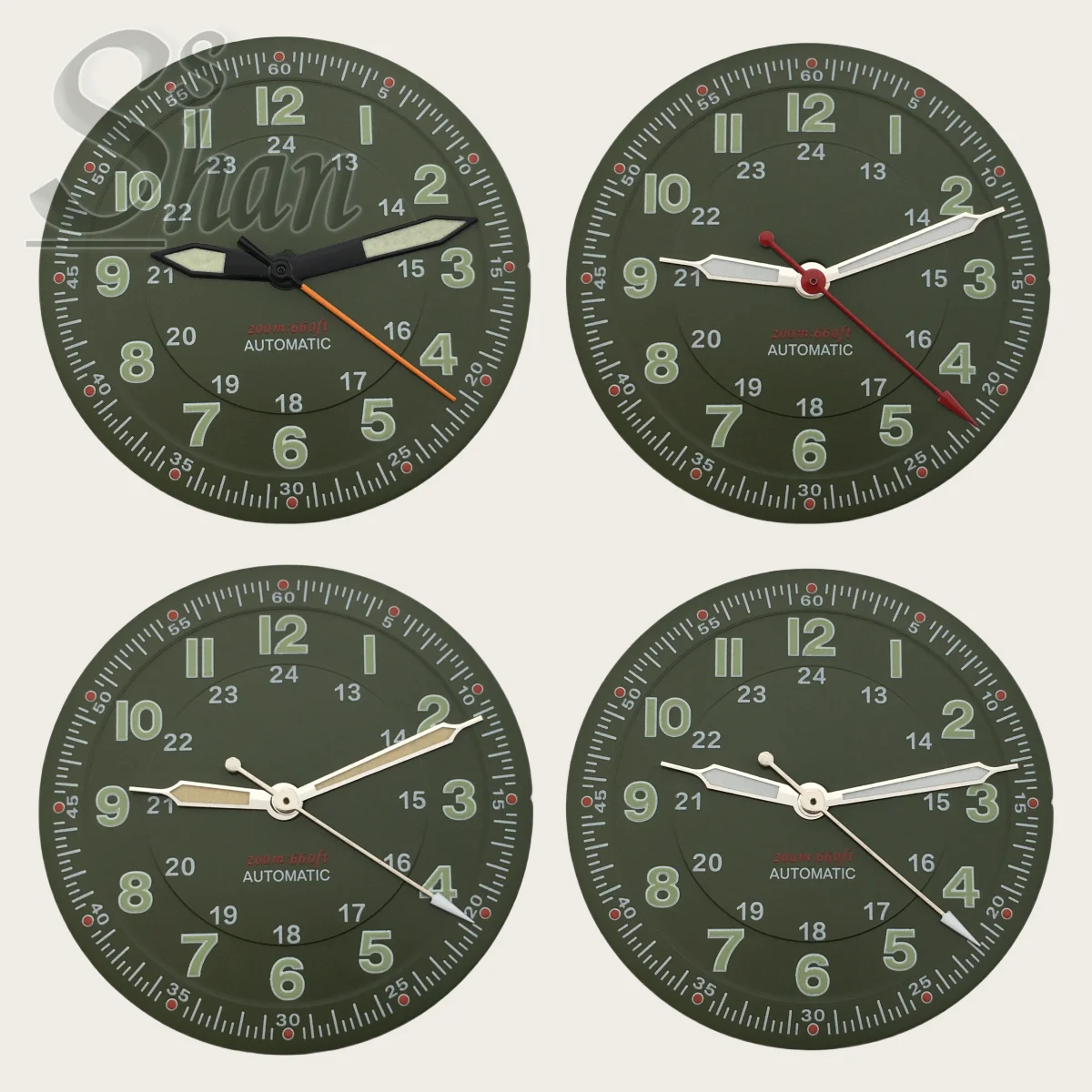 NH35 Pilot 29mm Diver Watch Dial Green Luminous Watch Faces For NH35 NH36 ETAA2824 PT5000 Miyota 8215 8200 Movement
NH35 Pilot 29mm Diver Watch Dial Green Luminous Watch Faces For NH35 NH36 ETAA2824 PT5000 Miyota 8215 8200 Movement