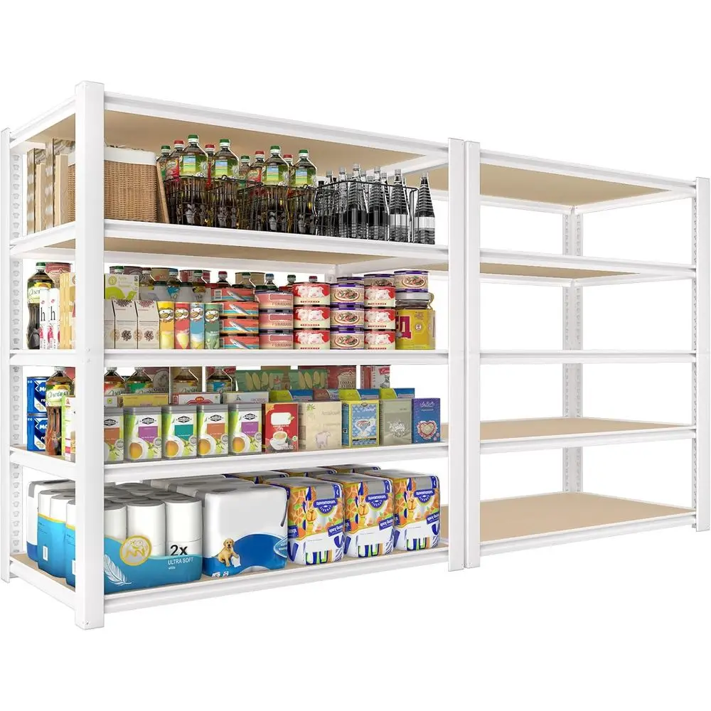 5-ярусные регулируемые металлические полки для шкафа, 36x16x72 дюймов, сверхпрочная стеллажная система для гаража, кухни или организации хранения
5-ярусные регулируемые металлические полки для шкафа, 36x16x72 дюймов, сверхпрочная стеллажная система для гаража, кухни или организации хранения