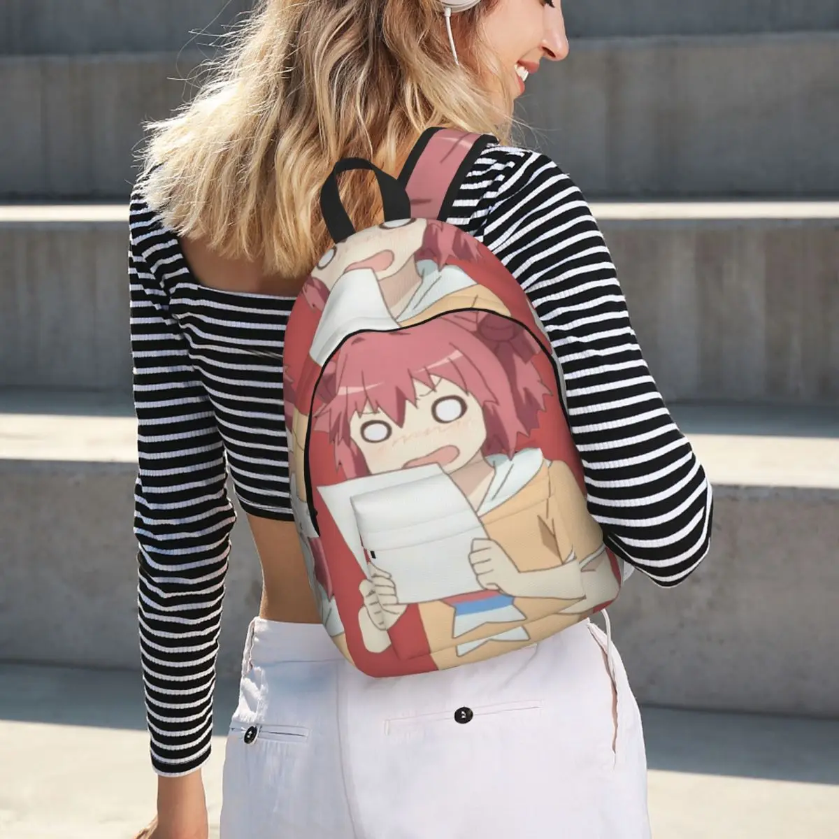 Akari From Yuru Yuri Anime Student Backpack School Bag Hiking Travel Daypack for Men Women Bookbag Shoulder Bags
Akari From Yuru Yuri Anime Student Backpack School Bag Hiking Travel Daypack for Men Women Bookbag Shoulder Bags