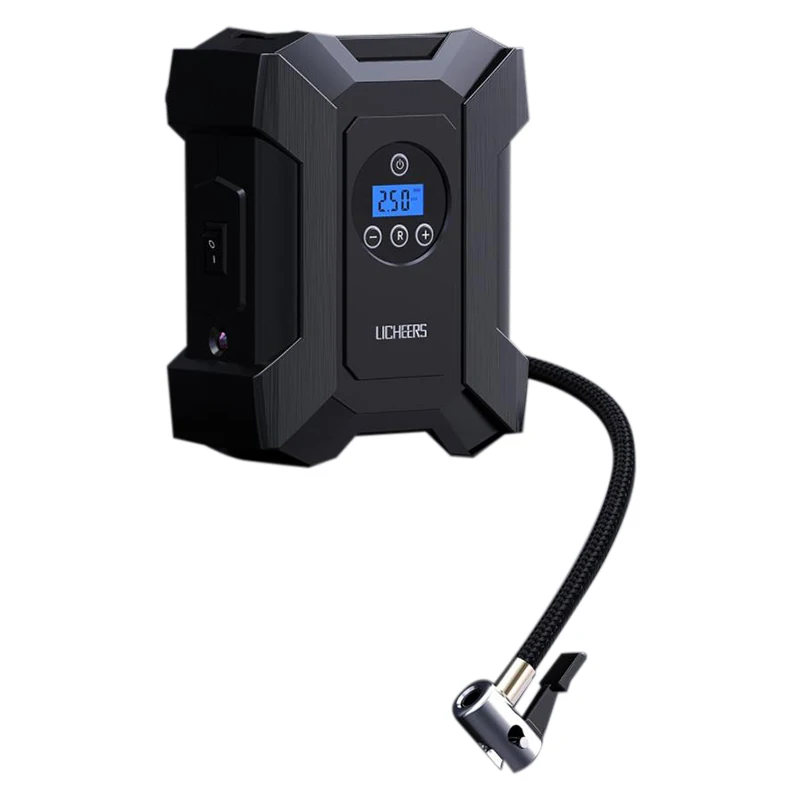Licheers Portable Car Air Pump With LED Lamp, Digital Tire Inflator Air Pump For Car Bicycle Ball Mattress
Licheers Portable Car Air Pump With LED Lamp, Digital Tire Inflator Air Pump For Car Bicycle Ball Mattress