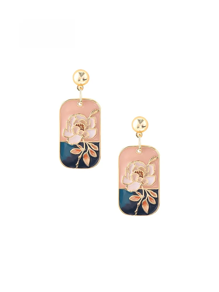 Sumni Sweet Enamel Drip Glaze Earrings Feminine Countryside Style Lightweight Luxury Design Alloy Geometric Shape for Women
Sumni Sweet Enamel Drip Glaze Earrings Feminine Countryside Style Lightweight Luxury Design Alloy Geometric Shape for Women