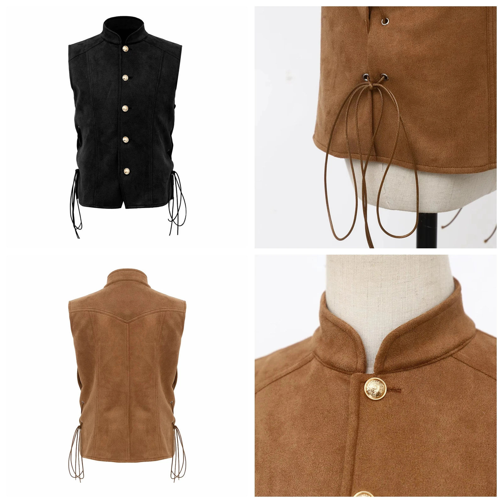 Boys Pirate Dress Up Vest Waistcoat Renaissance Vests for Carnival Theme Party Halloween Cosplay Steampunk Gothic Waistcoat
Boys Pirate Dress Up Vest Waistcoat Renaissance Vests for Carnival Theme Party Halloween Cosplay Steampunk Gothic Waistcoat