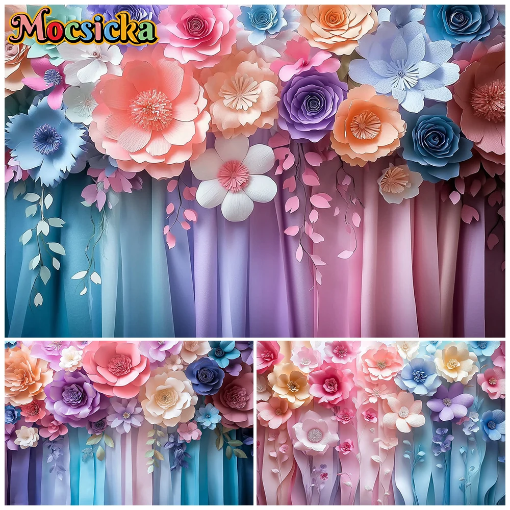 Mocsicka Colorful Curtain Photography Wall Background Photo Studio Art Flowers Pattern Wedding Birthday Decor Portrait Backdrops
Mocsicka Colorful Curtain Photography Wall Background Photo Studio Art Flowers Pattern Wedding Birthday Decor Portrait Backdrops