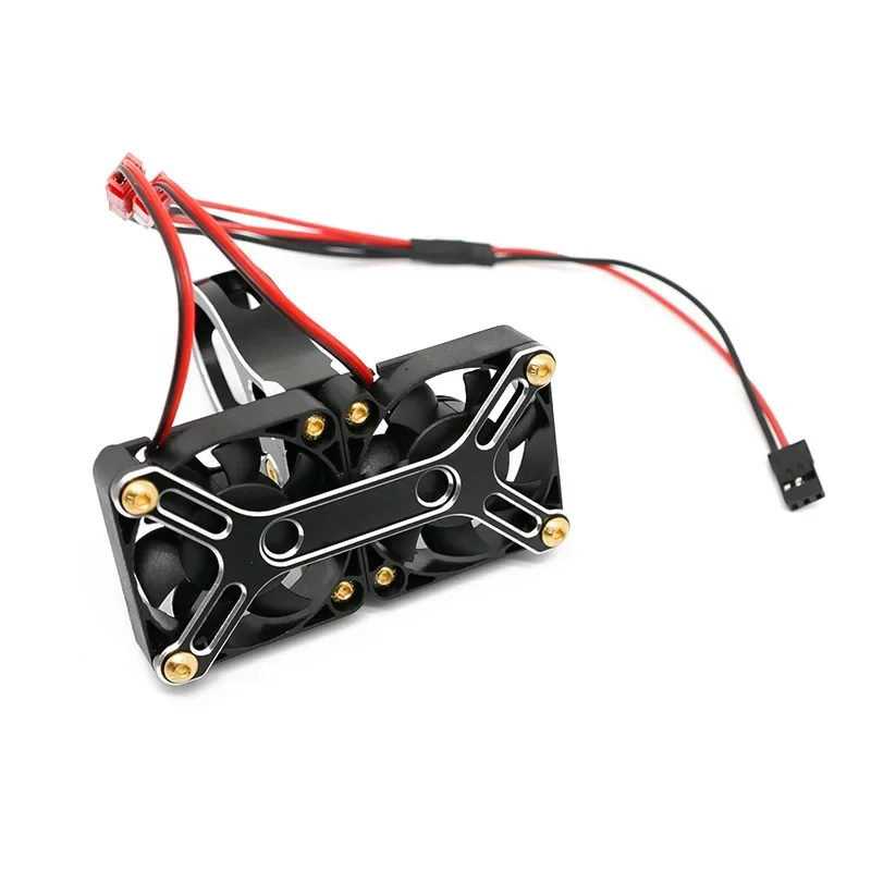 4985 1717 Brushless Motor Heat Sink Cooling Fan High Speed Dual Fan Heatsink for ARRMA 1/5 1:5 RC Truck Accessories
4985 1717 Brushless Motor Heat Sink Cooling Fan High Speed Dual Fan Heatsink for ARRMA 1/5 1:5 RC Truck Accessories