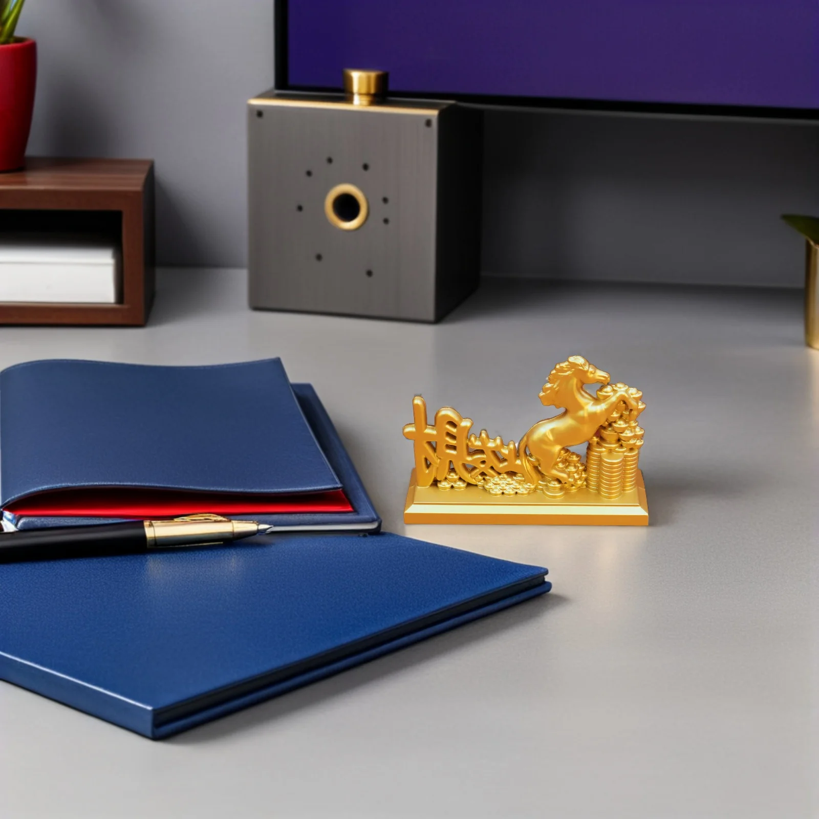 2026 Chinese Zodiac Horse Statue Golden Feng Shui for Luck Wealth Desktop Decoration Office Home Accent
2026 Chinese Zodiac Horse Statue Golden Feng Shui for Luck Wealth Desktop Decoration Office Home Accent