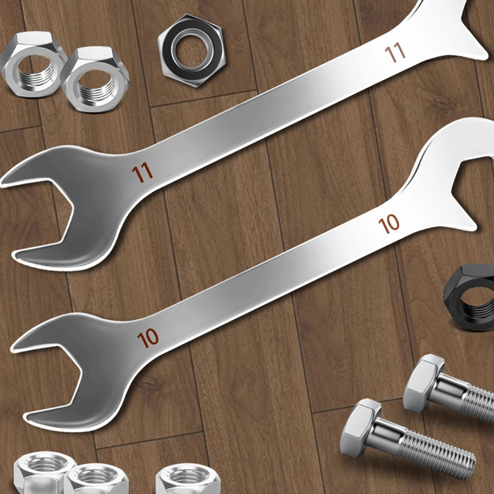 Ручные инструменты: Двусторонний разводной ключ с зеркальным хромированием, размеры 4 мм, 4.5 мм, 5 мм, 5.5 мм, 6 мм, 7 мм, 8 мм, 9 мм, 10 мм, 11 мм
Ручные инструменты: Двусторонний разводной ключ с зеркальным хромированием, размеры 4 мм, 4.5 мм, 5 мм, 5.5 мм, 6 мм, 7 мм, 8 мм, 9 мм, 10 мм, 11 мм