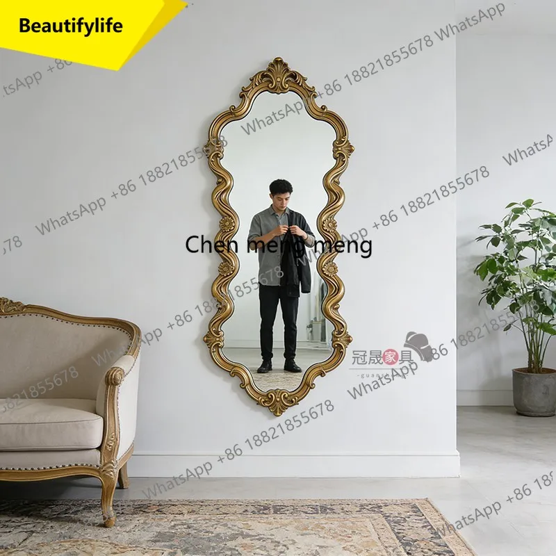 a50 European retro wall-mounted full-length mirror household special-shaped living room wall-mounted fitting mirror
a50 European retro wall-mounted full-length mirror household special-shaped living room wall-mounted fitting mirror
