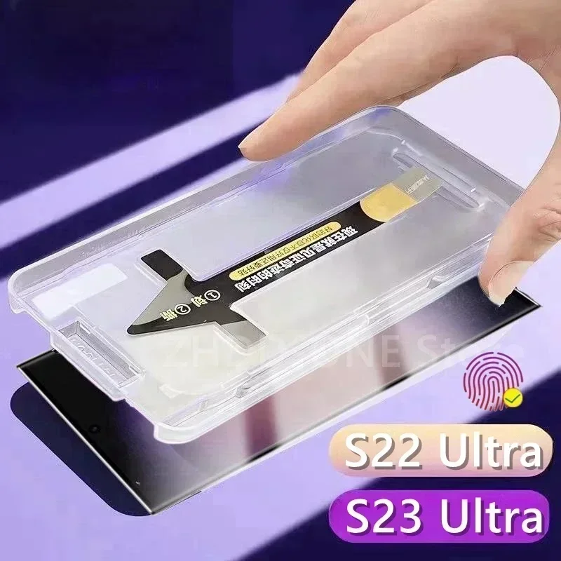 Закаленное стекло для Samsung Galaxy S23 Ultra, Защита краев, Защита экрана для разблокировки по отпечатку пальца
Закаленное стекло для Samsung Galaxy S23 Ultra, Защита краев, Защита экрана для разблокировки по отпечатку пальца