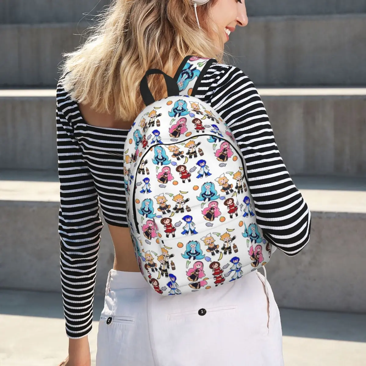 Vocaloid Chibi Chaos! Miku Student Backpack School Bag Hiking Travel Daypack for Men Women Bookbag Shoulder Bags
Vocaloid Chibi Chaos! Miku Student Backpack School Bag Hiking Travel Daypack for Men Women Bookbag Shoulder Bags