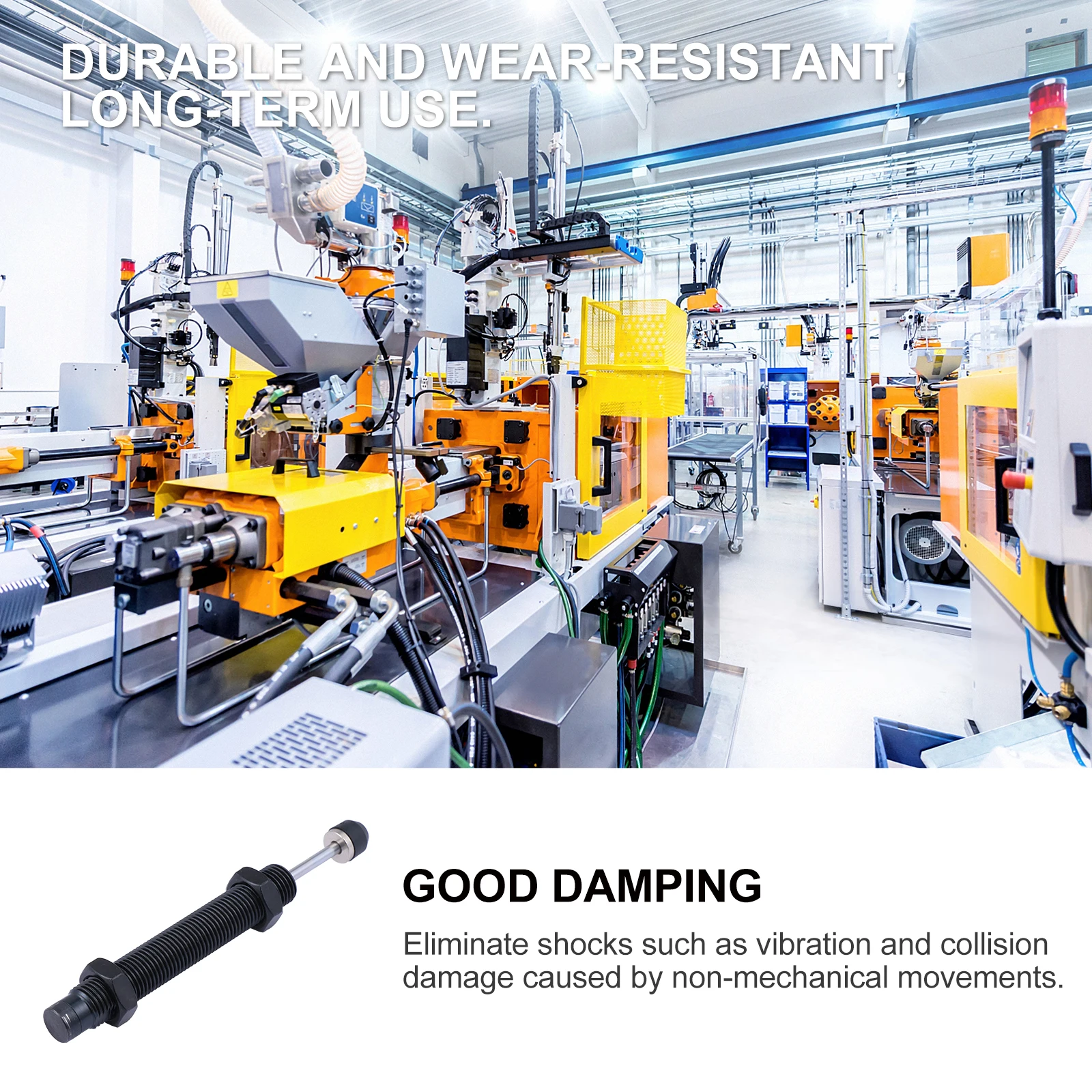 Precision Oil Shocks Absorber Quick Reset Noise Reducing Damping Buffer High Hardness Heat Resistant Wear Resistant Long Life
Precision Oil Shocks Absorber Quick Reset Noise Reducing Damping Buffer High Hardness Heat Resistant Wear Resistant Long Life