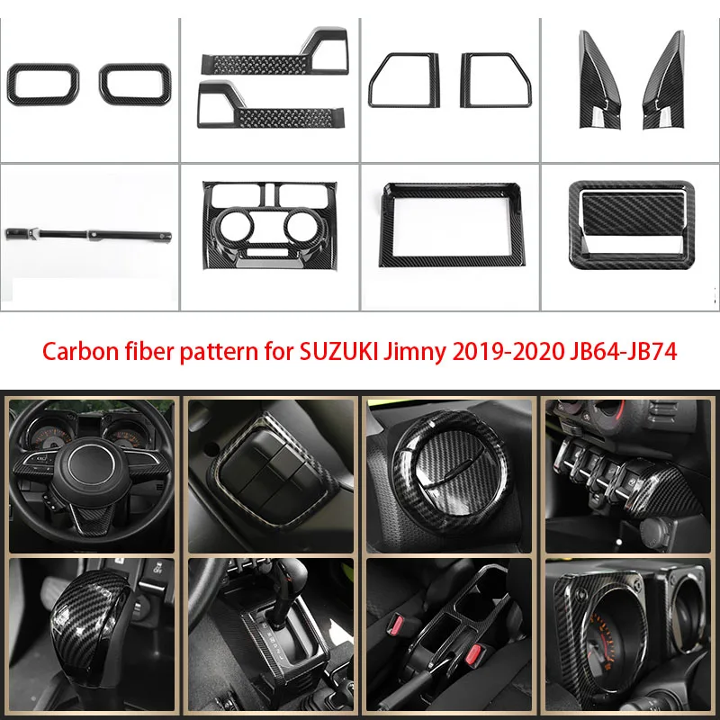 Carbon Fiber Pattern For SUZUKI Jimny 2019-2020 JB64-JB74 Interior Modification Central Control Decorative Accessories
Carbon Fiber Pattern For SUZUKI Jimny 2019-2020 JB64-JB74 Interior Modification Central Control Decorative Accessories