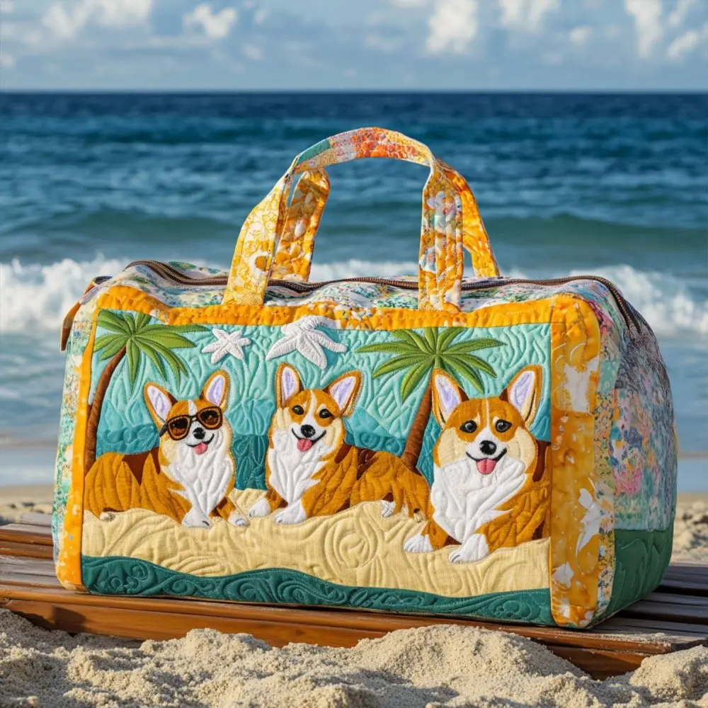 Cute Corgi Quilted Duffle Bag Kawaii Pet Dog Quilted Travel Bag Gym Duffel Bag Suitable For Picnics, Camping, Family Gatherings
Cute Corgi Quilted Duffle Bag Kawaii Pet Dog Quilted Travel Bag Gym Duffel Bag Suitable For Picnics, Camping, Family Gatherings