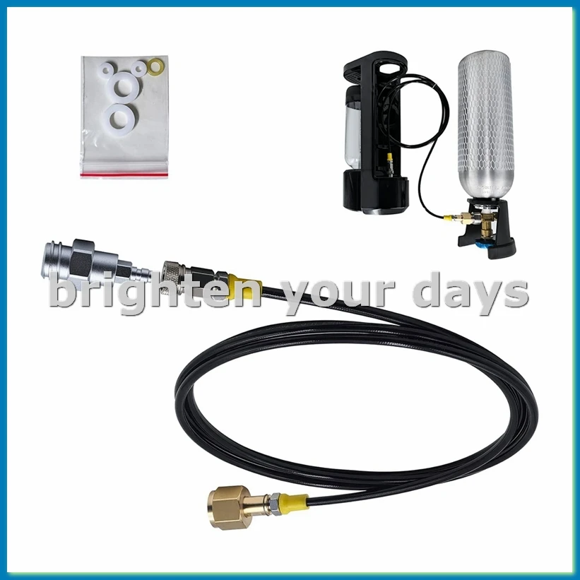 Soda Water Maker Machine Carbon Dioxide Fill Station Adapter TR21-4 for External CO2 Tank with 98 Inches Hose Kit-A63M
Soda Water Maker Machine Carbon Dioxide Fill Station Adapter TR21-4 for External CO2 Tank with 98 Inches Hose Kit-A63M