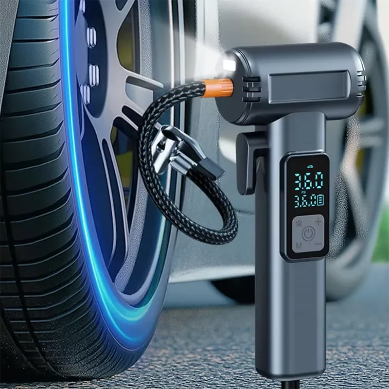 Customizable Cordless Tire Inflator Air Compressor Digital LCD Display Tire Pressure Monitoring for Car Motorcycle Bicycle
Customizable Cordless Tire Inflator Air Compressor Digital LCD Display Tire Pressure Monitoring for Car Motorcycle Bicycle