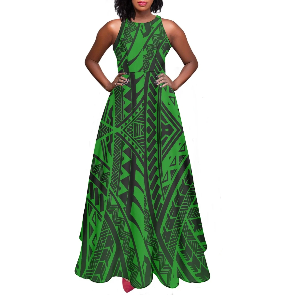 Wholesale Sublimation Green Women Summer Casual Polynesian Style Dress Sexy Elegant Sleeveless Long Women Clothing
Wholesale Sublimation Green Women Summer Casual Polynesian Style Dress Sexy Elegant Sleeveless Long Women Clothing