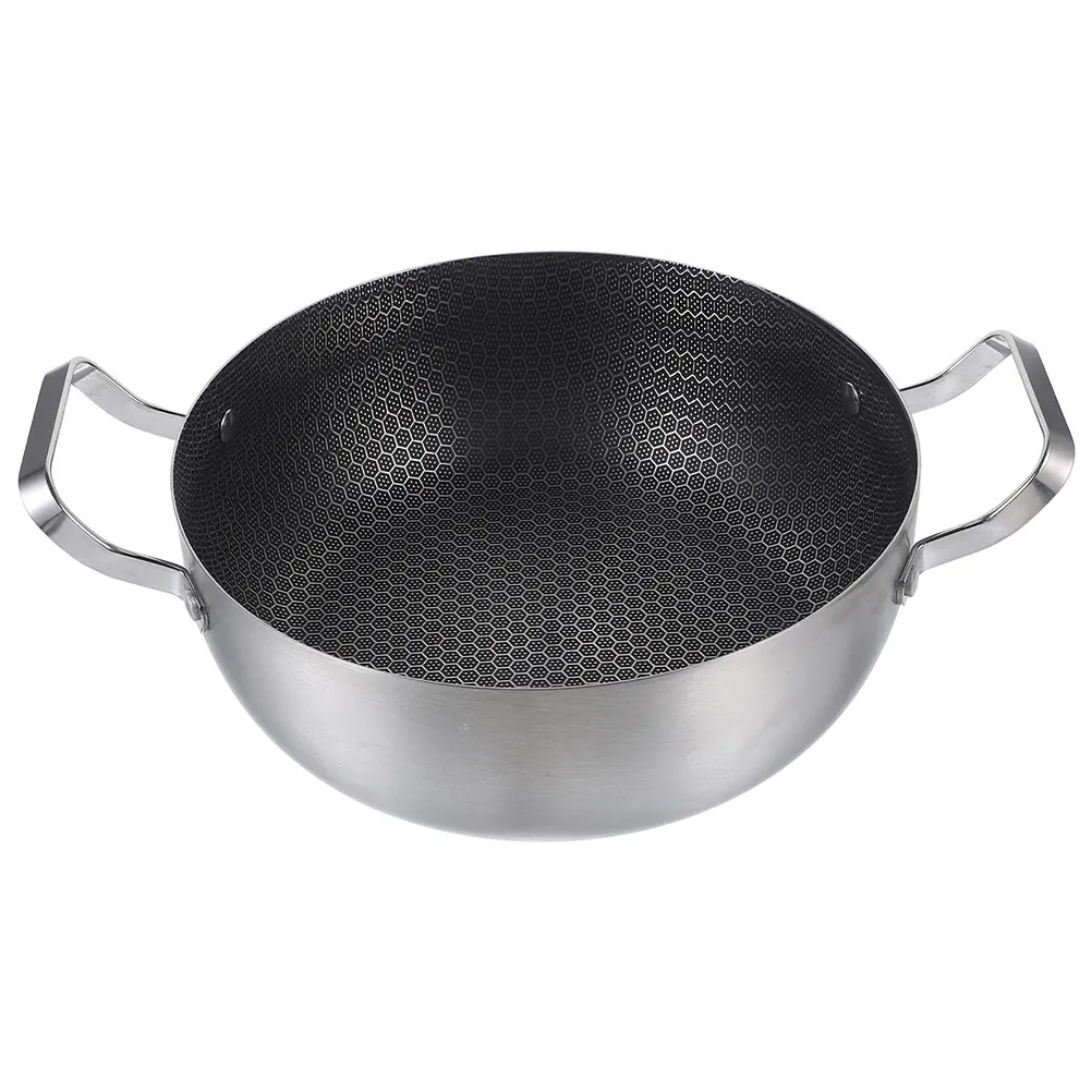 Nonstick Stainless Steel Hot Pot Thicken Heavy Duty Design Easy Clean Honeycomb Surface Soup Frying Cooking Pot for Family Meals
Nonstick Stainless Steel Hot Pot Thicken Heavy Duty Design Easy Clean Honeycomb Surface Soup Frying Cooking Pot for Family Meals
