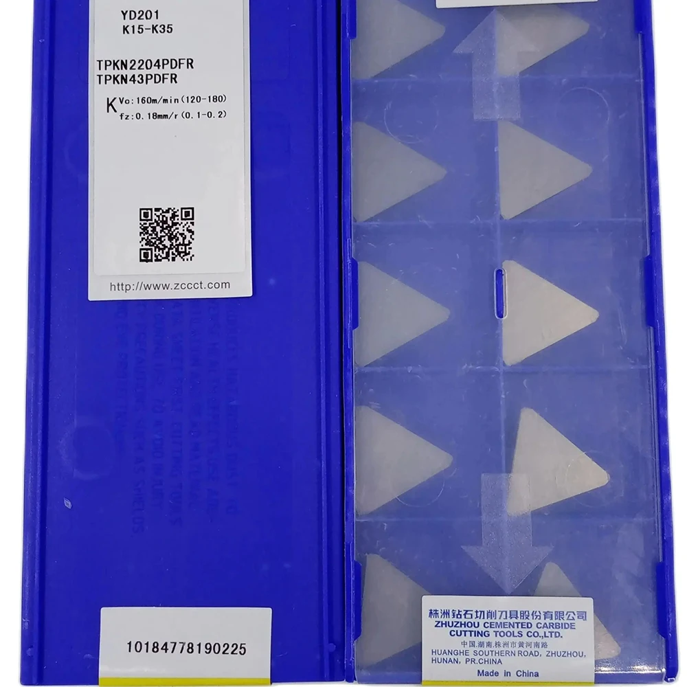 ZCC TPKN2204PDFR YD201 YBG102 Milling cutter Indexable milling For machining cast iron TPKN 43PDFR 10pcs/box
ZCC TPKN2204PDFR YD201 YBG102 Milling cutter Indexable milling For machining cast iron TPKN 43PDFR 10pcs/box