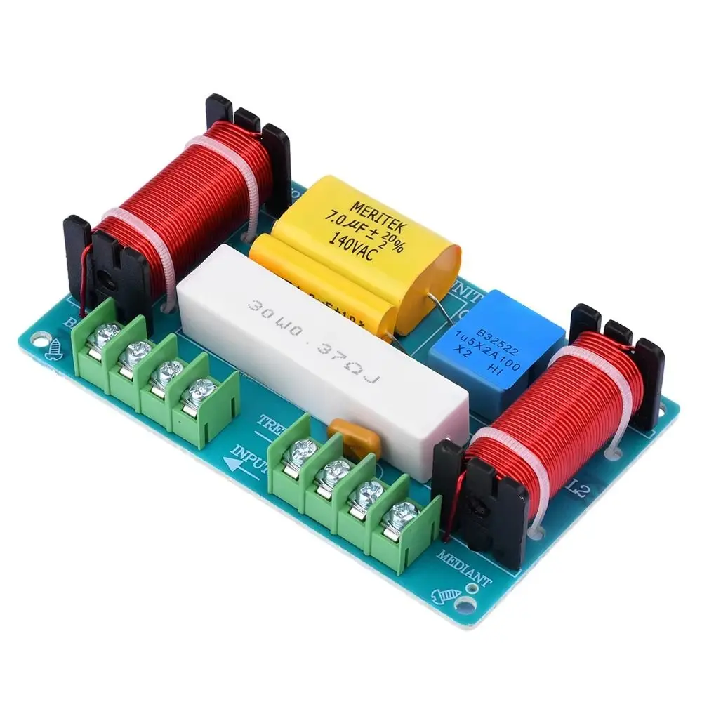3 Way Audio Frequency Divider Stereo 980Hz-5000Hz Frequency Divider DIY Hifi Treble DIY Speaker Filter Circuit Home Theater
3 Way Audio Frequency Divider Stereo 980Hz-5000Hz Frequency Divider DIY Hifi Treble DIY Speaker Filter Circuit Home Theater