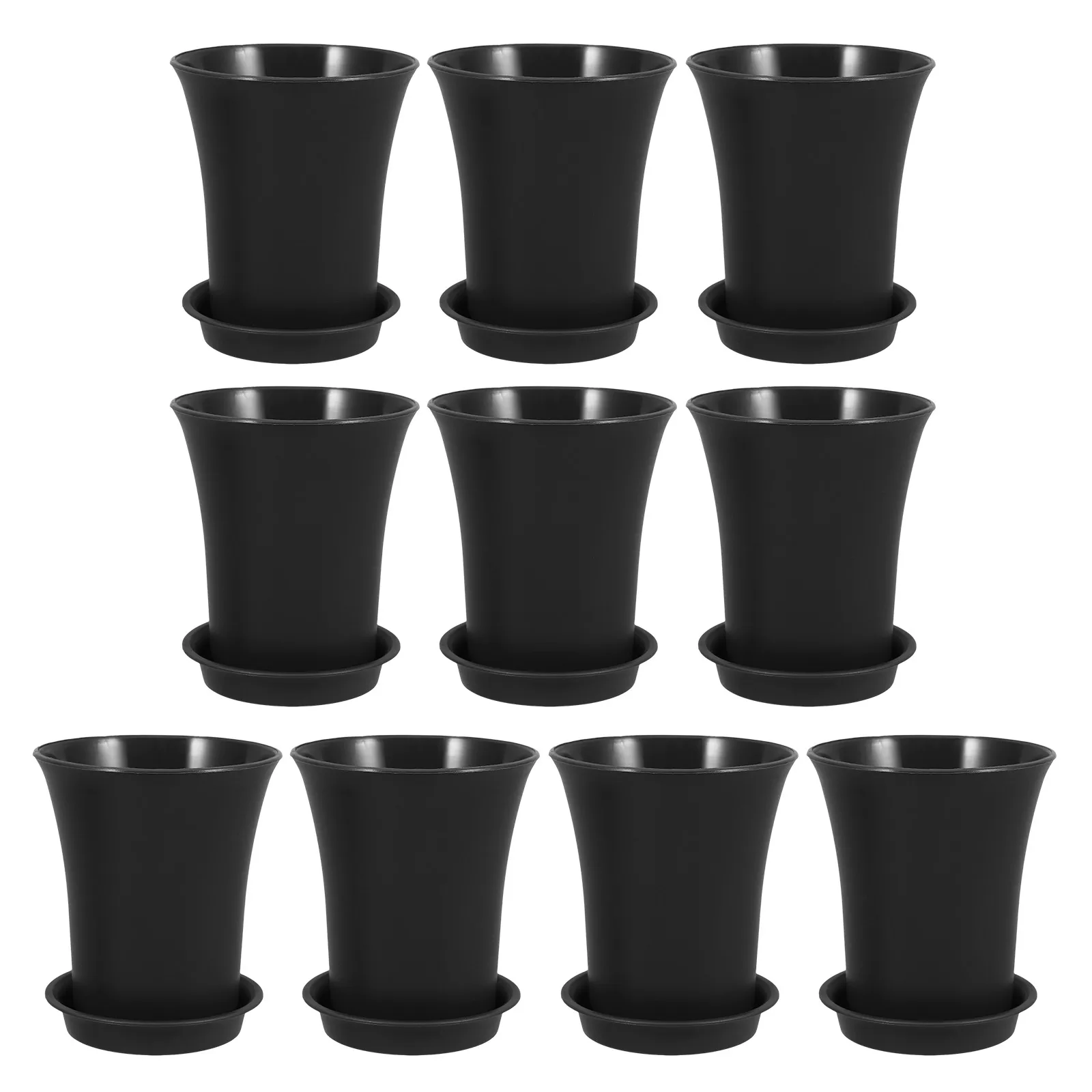 10pcs 10 Plastic Flower Pots for Succulents Mini Planters with Drainage Holes Trays Use Garden pots for plants
10pcs 10 Plastic Flower Pots for Succulents Mini Planters with Drainage Holes Trays Use Garden pots for plants
