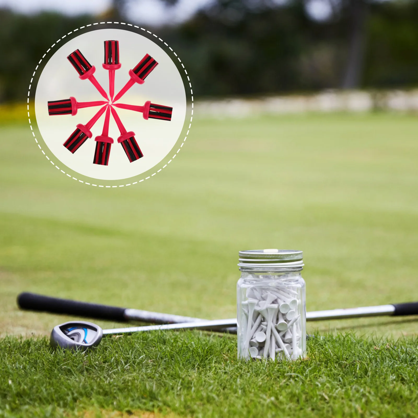 8pcs Tee Ball Holder Unbreakable Brush Tees Replacement Golf Training Accessories Plastic Multifunctional Small Replaceable
8pcs Tee Ball Holder Unbreakable Brush Tees Replacement Golf Training Accessories Plastic Multifunctional Small Replaceable