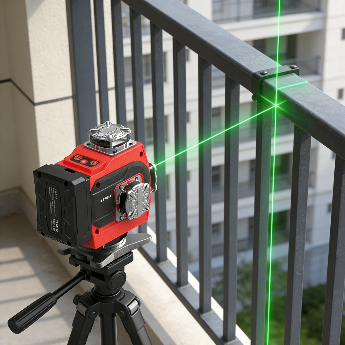 YEVOLT 4D 16 Lines Green Laser Level Self-Leveling Flash Mode Rotatable Aluminum Base Power Display 3000mAh 5000mAh Tool
YEVOLT 4D 16 Lines Green Laser Level Self-Leveling Flash Mode Rotatable Aluminum Base Power Display 3000mAh 5000mAh Tool