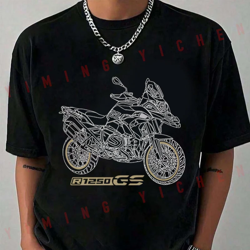 GS 1250 R 1250 GS Black Motorcycle T-Shirt Moto Riders Summer Men's Fashion Casual O-Neck Tops Tee 2026
GS 1250 R 1250 GS Black Motorcycle T-Shirt Moto Riders Summer Men's Fashion Casual O-Neck Tops Tee 2026