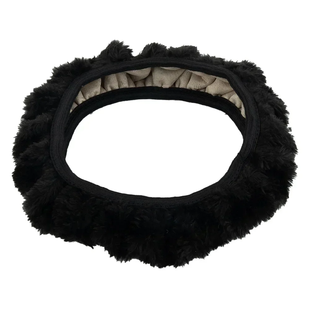 Natural Plush Steering Wheel Cover 38cm Black Car Decor Decoration Decorations Plush Replacement Tool Brand New
Natural Plush Steering Wheel Cover 38cm Black Car Decor Decoration Decorations Plush Replacement Tool Brand New