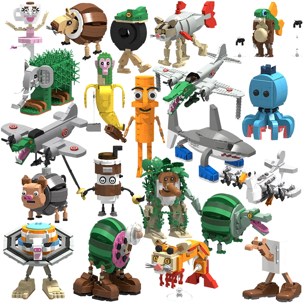 Italian Brainrot Animal MOC Building Block Tung Tung Tung Sahur Wheel Frog Elephant Tree Monster Monkey Toy Desk Decoration Q064
Italian Brainrot Animal MOC Building Block Tung Tung Tung Sahur Wheel Frog Elephant Tree Monster Monkey Toy Desk Decoration Q064