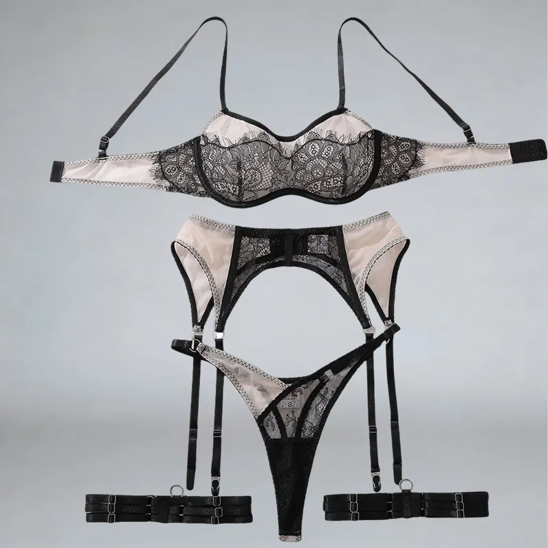 Tornova Erotic Lingerie New Fashionable and Comfortable Mesh Splicing See-through Lace Body-shaping Sexy Hot Underwear Split Set
Tornova Erotic Lingerie New Fashionable and Comfortable Mesh Splicing See-through Lace Body-shaping Sexy Hot Underwear Split Set