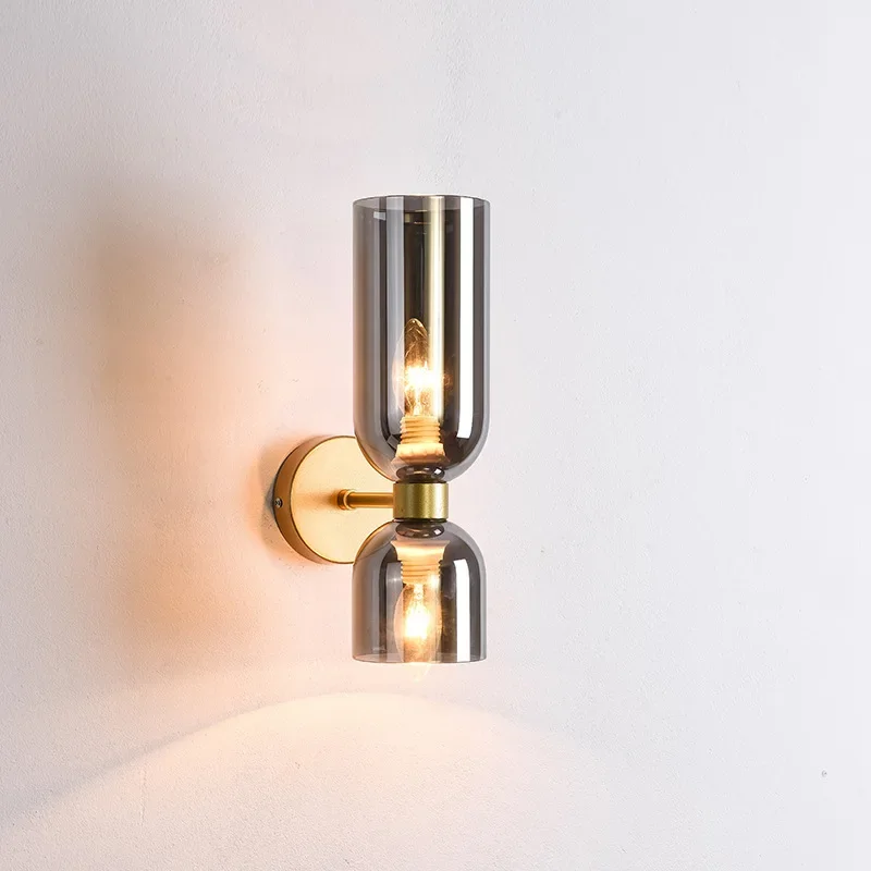 Modern Minimalist Glass LED Wall Lamp Creative New Double Head Light for Staircase Bedroom Bedside Background TV Home Decoration
Modern Minimalist Glass LED Wall Lamp Creative New Double Head Light for Staircase Bedroom Bedside Background TV Home Decoration