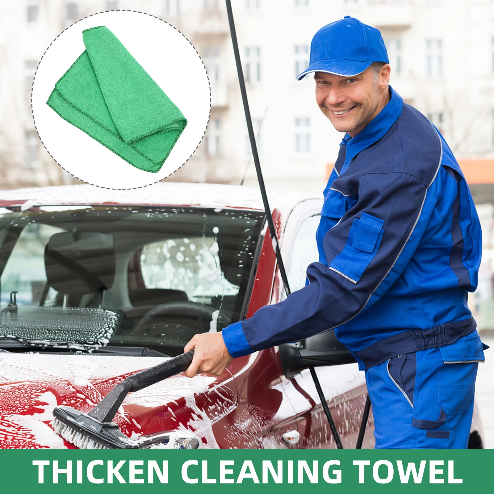 5pcs 30x60 Green Microfiber Car Wash Towels Absorbent Drying Cleaning Cloth for Cars Motorcycles Windows Bathrooms Kitchens
5pcs 30x60 Green Microfiber Car Wash Towels Absorbent Drying Cleaning Cloth for Cars Motorcycles Windows Bathrooms Kitchens