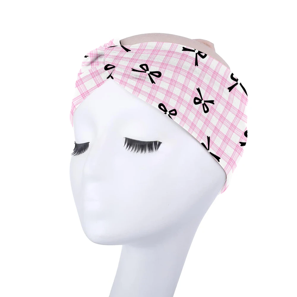 6PCS Reppy Pink Gingham Bow Print Twisted Headband Elastic Wide Head Wrap Hair Band Yoga Daily Washing Face Hair Band for Girls
6PCS Reppy Pink Gingham Bow Print Twisted Headband Elastic Wide Head Wrap Hair Band Yoga Daily Washing Face Hair Band for Girls