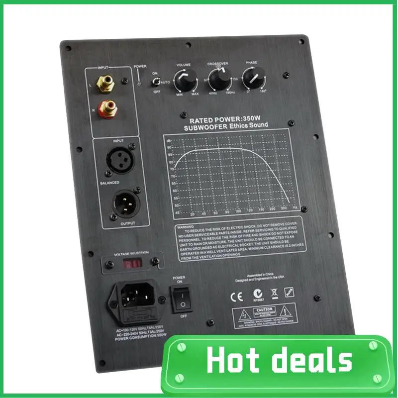 220V HIFI Mono 350W Heavy Duty Subwoofer Digital Active Amplifier Board Pure Bass Home Audio System EU-Plug Durable Easy Install
220V HIFI Mono 350W Heavy Duty Subwoofer Digital Active Amplifier Board Pure Bass Home Audio System EU-Plug Durable Easy Install