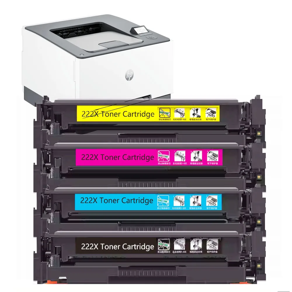 Compatible 222A W2220A W2221A W2222A W2223A Toner Cartridge With Chip For HP LaserJet Pro 3288dw 3388sdw 3303fdw
Compatible 222A W2220A W2221A W2222A W2223A Toner Cartridge With Chip For HP LaserJet Pro 3288dw 3388sdw 3303fdw