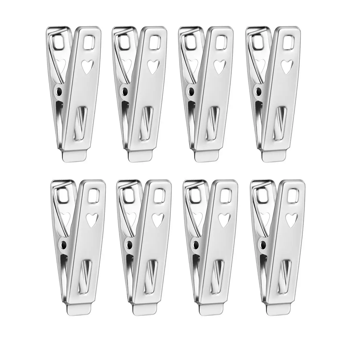 Stainless Steel Windproof Clips for Shirts Pants Socks Metal Clothes Clips Quilts Office Files Small Storage
Stainless Steel Windproof Clips for Shirts Pants Socks Metal Clothes Clips Quilts Office Files Small Storage