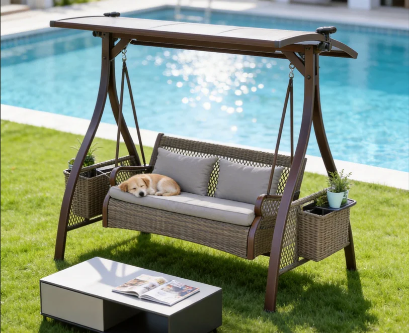 #Double Hanging Rocking Chair Waterproof Sun-Proof Swing for Outdoor Courtyard Garden Villa Balcony Furniture
#Double Hanging Rocking Chair Waterproof Sun-Proof Swing for Outdoor Courtyard Garden Villa Balcony Furniture