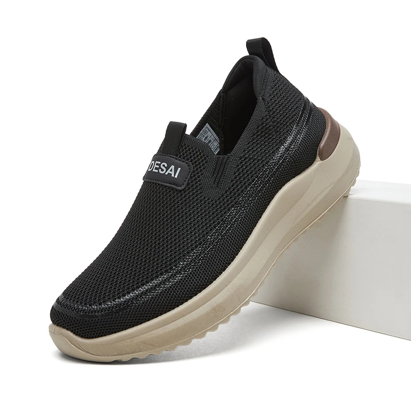 Men's Mesh Slip-On Walking Shoes Thick Sole Breathable Comfortable Casual Sneakers Wear-Resistant For Daily Outdoor Wear
Men's Mesh Slip-On Walking Shoes Thick Sole Breathable Comfortable Casual Sneakers Wear-Resistant For Daily Outdoor Wear