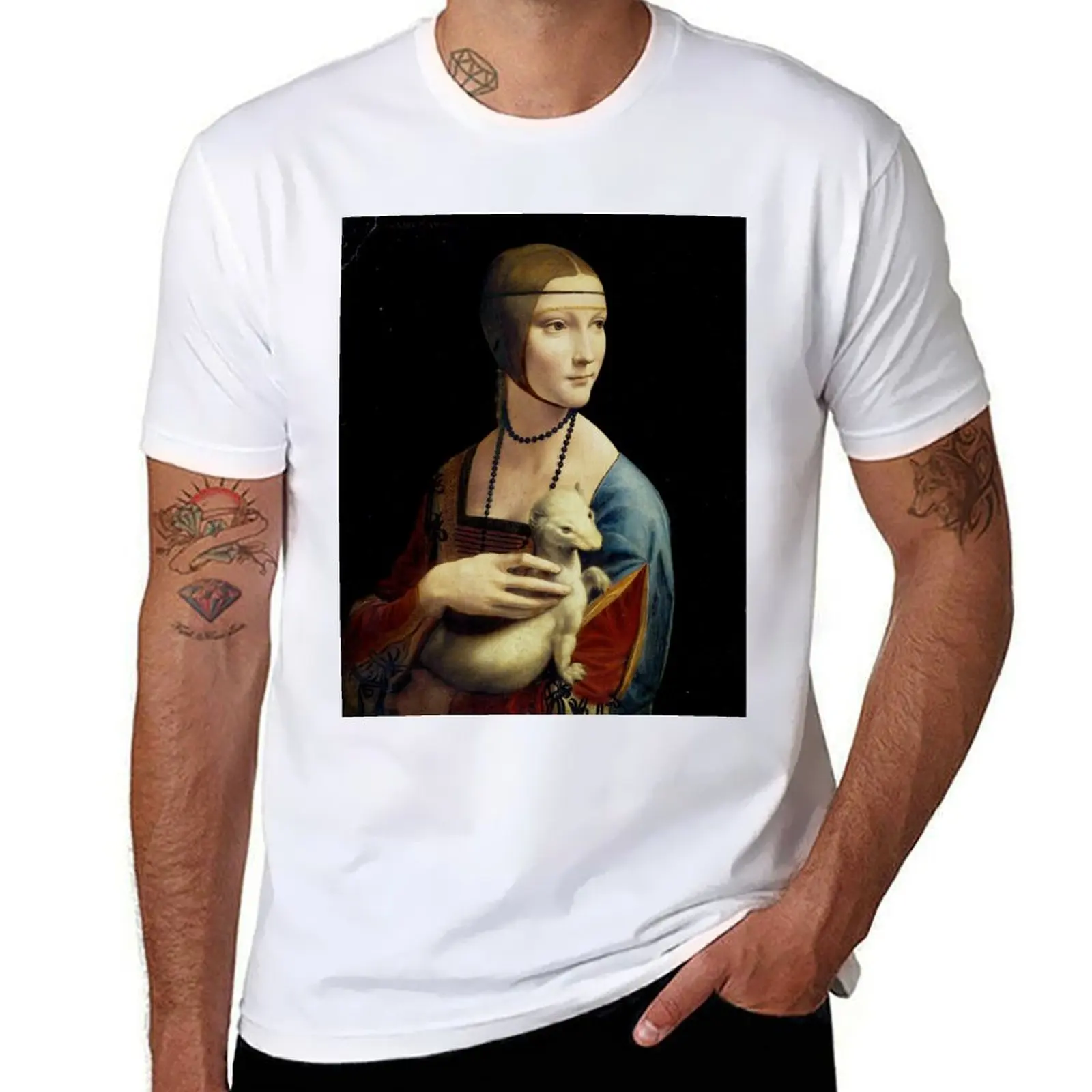 Dama con ermellino, Lady with an Ermine, Leonardo Da Vinci T-Shirt t shirts with prints t shirts for man graphic vintage T-Shirt
Dama con ermellino, Lady with an Ermine, Leonardo Da Vinci T-Shirt t shirts with prints t shirts for man graphic vintage T-Shirt