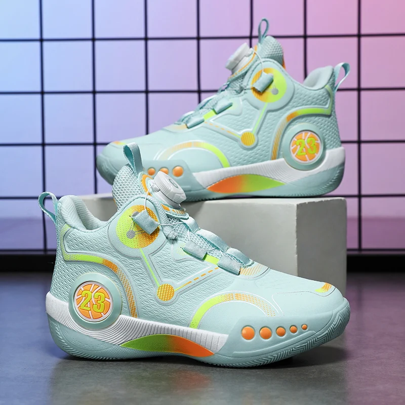 Combat basketball shoes boys 2026 new breathable rotating button non-slip sports shoes lightweight running shoes for children
Combat basketball shoes boys 2026 new breathable rotating button non-slip sports shoes lightweight running shoes for children