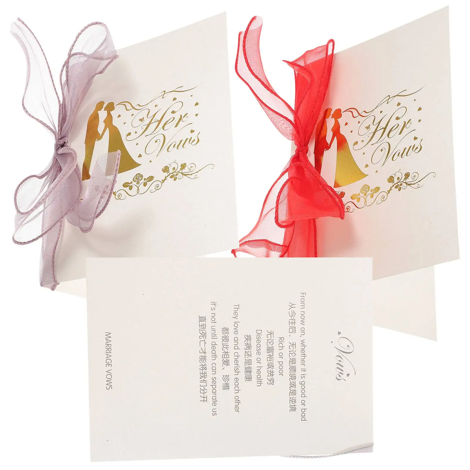 2 шт. Vows Card Book Украшения Невеста Vows Book Her Groom Церемония Бумажная Лента Vow Books На память Душ Подарок
2 шт. Vows Card Book Украшения Невеста Vows Book Her Groom Церемония Бумажная Лента Vow Books На память Душ Подарок