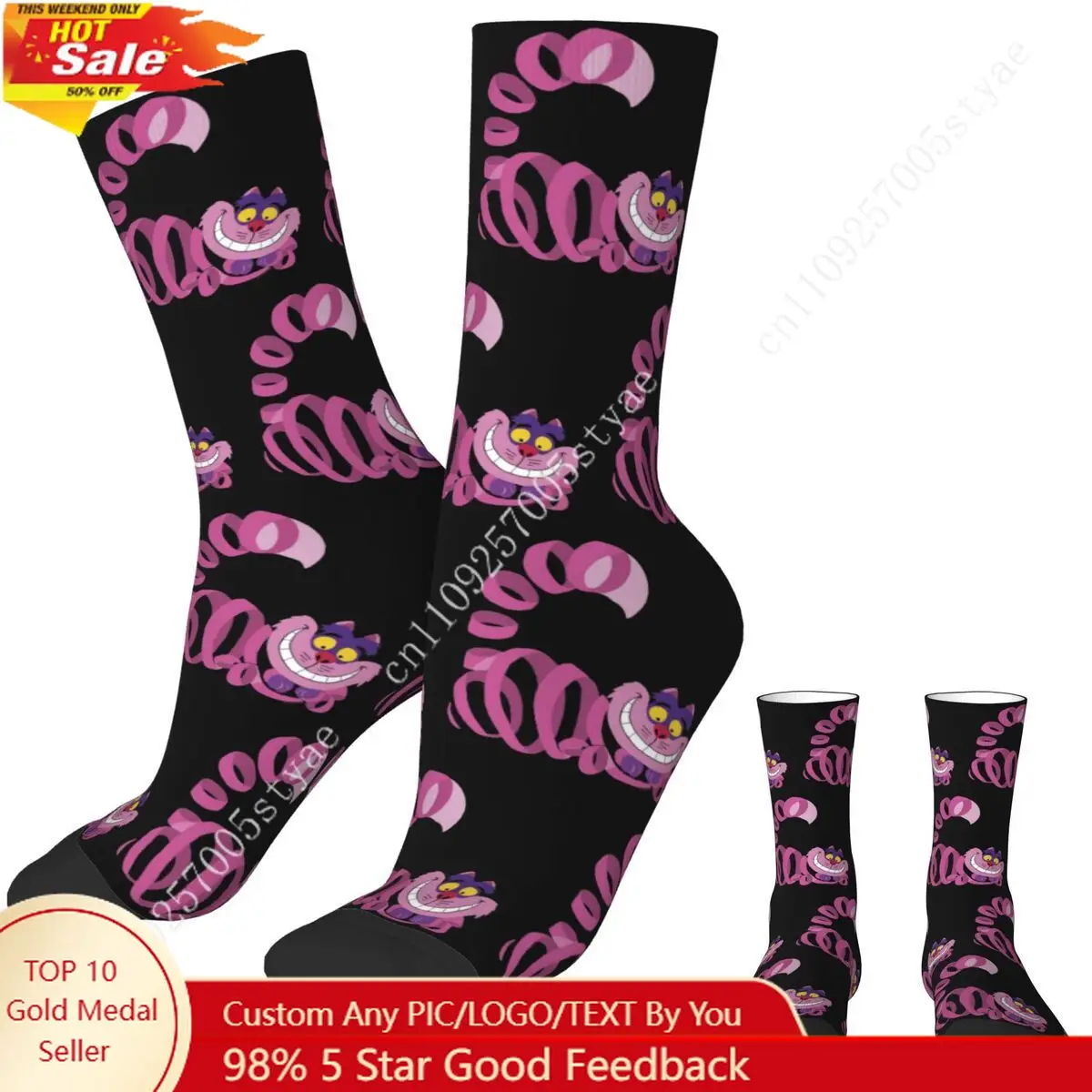 Cheshire Cat Alice In Wonderland Socks Casual Stockings Unisex Men Warm Soft Running Socks Autumn Custom Anti Sweat Socks
Cheshire Cat Alice In Wonderland Socks Casual Stockings Unisex Men Warm Soft Running Socks Autumn Custom Anti Sweat Socks
