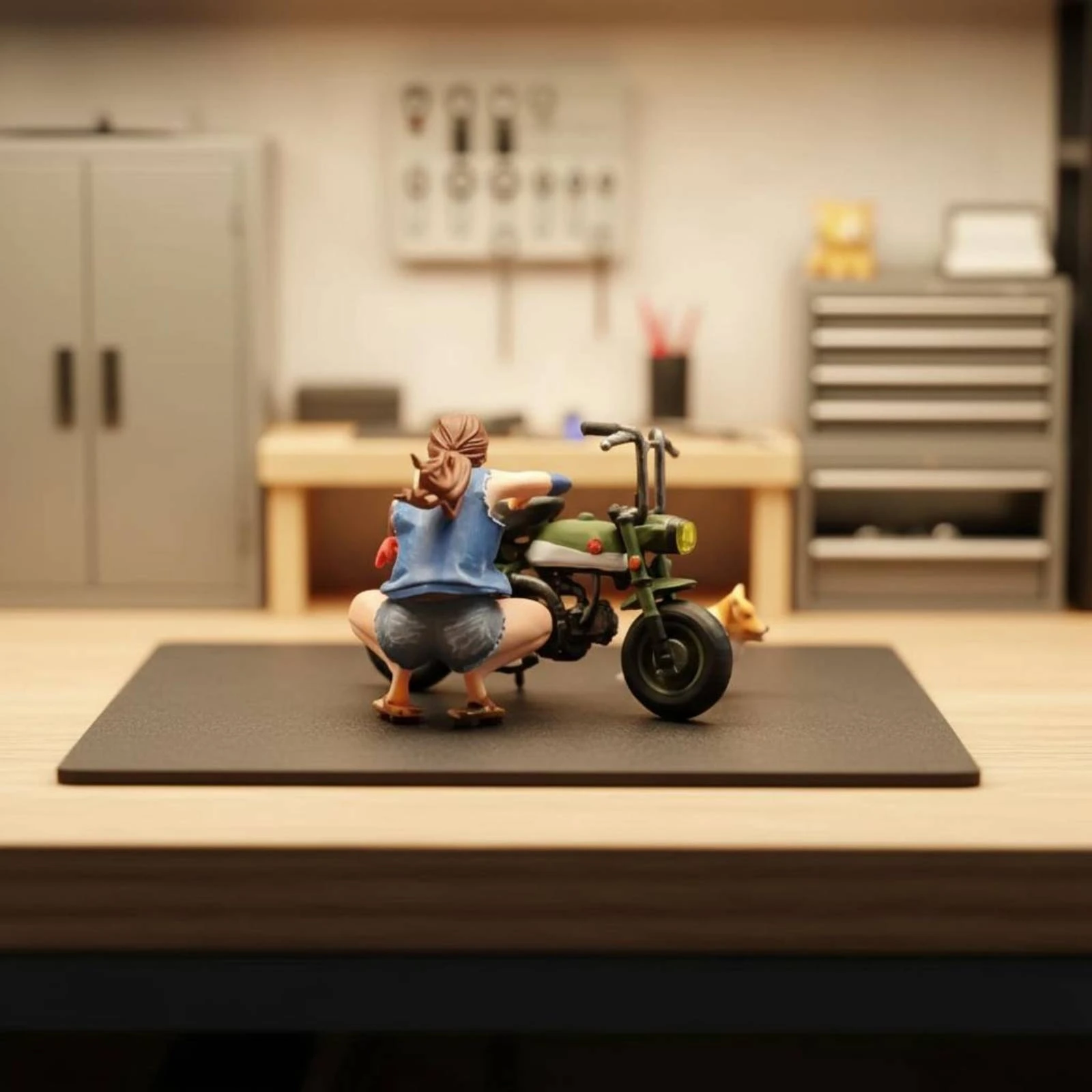 Crouching Woman Figure Miniature Mini Motorcycle Scene Corgi Dog Figurine Detailed Corgi Figurine Cute
Crouching Woman Figure Miniature Mini Motorcycle Scene Corgi Dog Figurine Detailed Corgi Figurine Cute