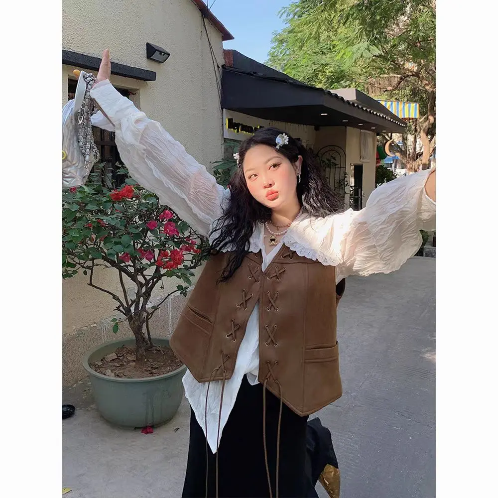 Новинка 2023 года, женский жилет V-Ne ort Svel, весенне-осенняя модная верхняя одежда в стиле ретро, многослойный жилет с завязками для поездок на работу, Sle
Новинка 2023 года, женский жилет V-Ne ort Svel, весенне-осенняя модная верхняя одежда в стиле ретро, многослойный жилет с завязками для поездок на работу, Sle